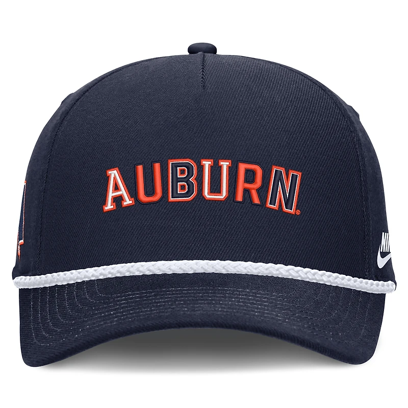 Unisex Nike Navy Auburn Tigers 2026 Basketball Refresh 5-Panel Rope Rise Hat