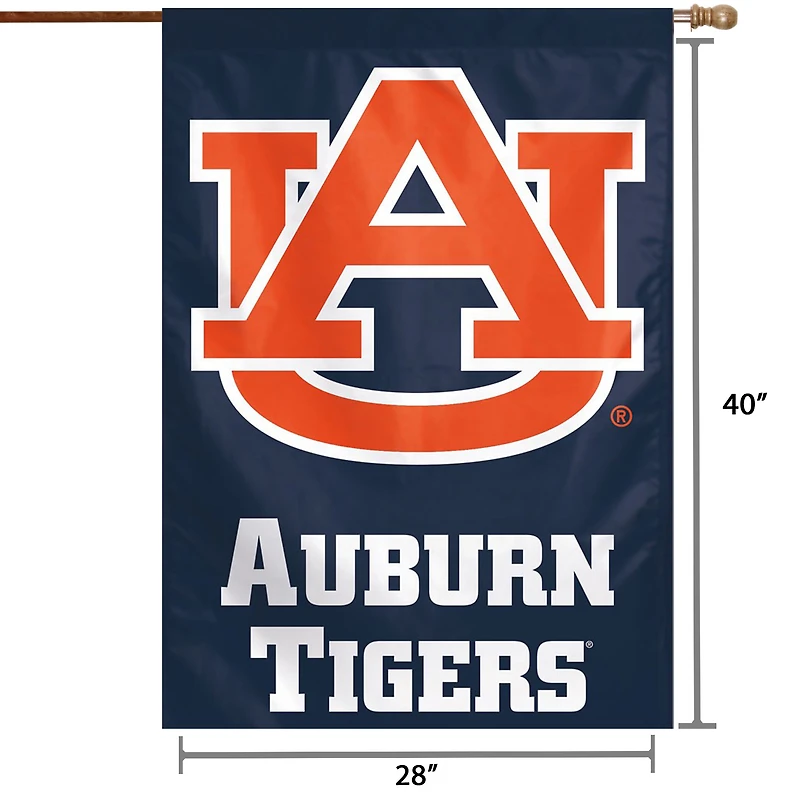 WinCraft Auburn Tigers 28 "x 40" Bannière verticale simple face avec nom complet