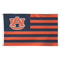 Drapeau simple face de luxe WinCraft Auburn Tigers 3' x 5' à rayures