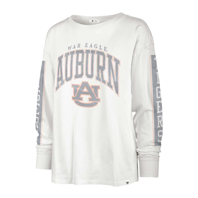 T-shirt à manches longues '47 Auburn Tigers Statement SOA 3-Hit pour femmes