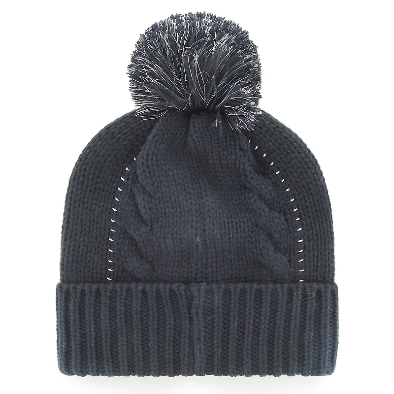 Bonnet '47 Navy Auburn Tigers Bauble en tricot pour femme avec pompon