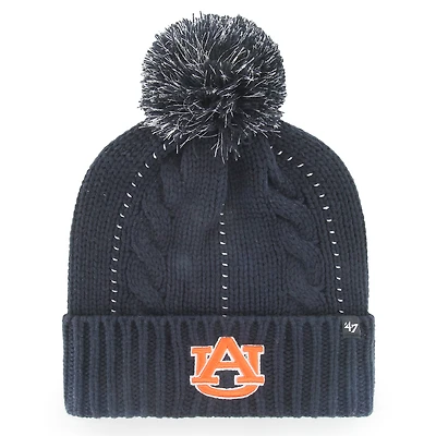 Bonnet '47 Navy Auburn Tigers Bauble en tricot pour femme avec pompon