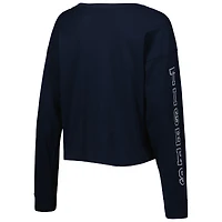 T-shirt court à manches longues '47 Navy Auburn Tigers Parkway II pour femme