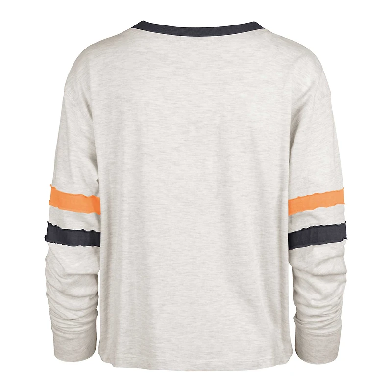 Women's '47 Oatmeal Auburn Tigers Vault All Class Lena Long Sleeve T-Shirt
