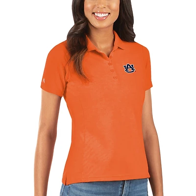 Women's Antigua Orange Auburn Tigers Legacy Pique Polo