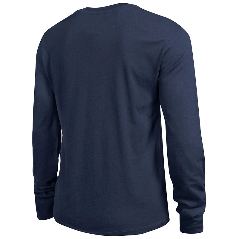 Women's Champion Navy Auburn Tigers Arch Over Logo Long Sleeve T-Shirt