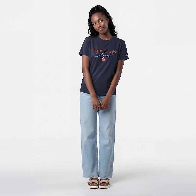 Women's Champion  Navy Auburn Tigers Lifestyle T-Shirt