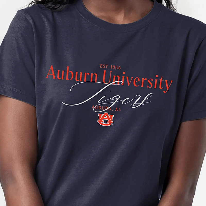 Women's Champion  Navy Auburn Tigers Lifestyle T-Shirt