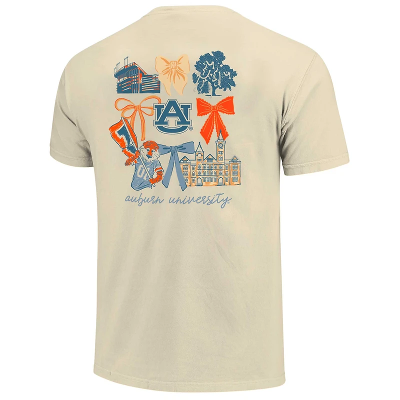 T-shirt Coquette pour femme, couleurs confort, motif Tigres Auburn naturel