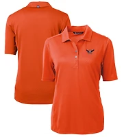 Polo piqué écologique recyclé Team Virtue pour femme, orange, Cutter & Buck, Auburn Tigers