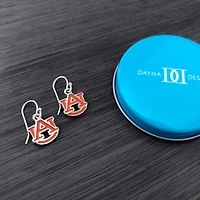 Boucles d'oreilles pendantes Dayna Designs Auburn Tigers en émail argenté pour femme