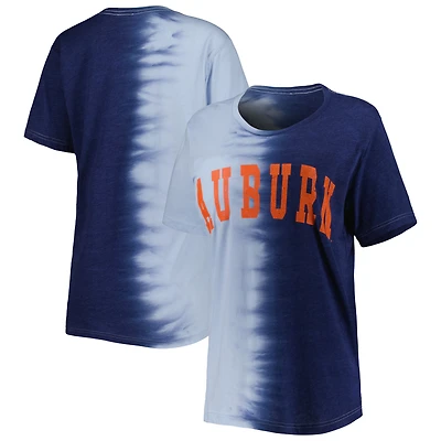 T-shirt Gameday Couture Navy Auburn Tigers Find Your Groove Split-Dye pour femme