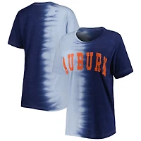 T-shirt Gameday Couture Navy Auburn Tigers Find Your Groove Split-Dye pour femme