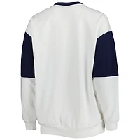 Women's Gameday Couture White Auburn Tigers It's A Vibe Dolman Pullover Sweatshirt