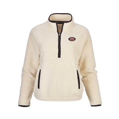 Sweat-shirt à demi-zip Auburn Tigers Everest pour femme naturel