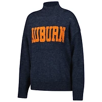 Women's  Navy Auburn Tigers Oversized Varsity Sweater