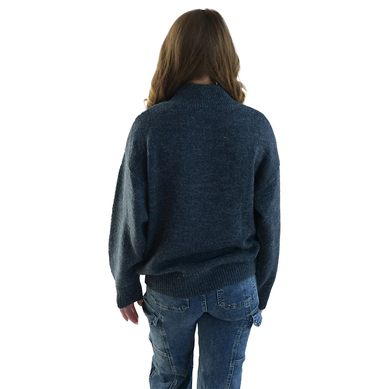 Women's Navy Auburn Tigers Oversized Varsity Sweater