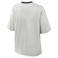 Women's Nike Gray Auburn Tigers Legacy Arch Script Boxy T-Shirt