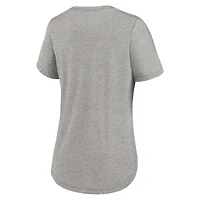 T-shirt Nike gris chiné Auburn Tigers Legacy Primary Logo Tri-Blend pour femme