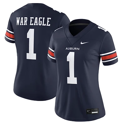 Maillot de football Nike bleu marine pour femme des Auburn Tigers à domicile