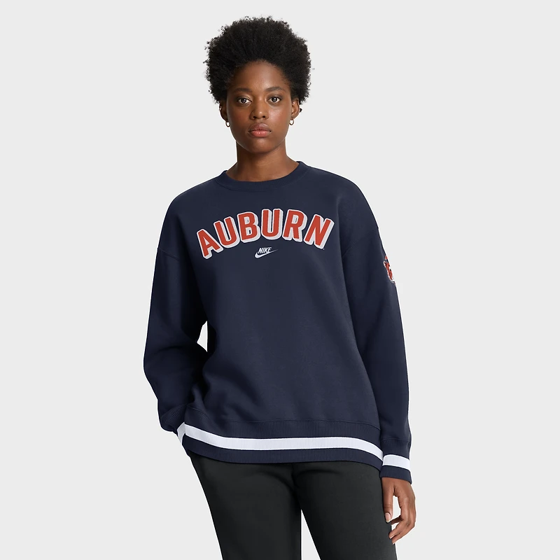 Women's Nike Navy Auburn Tigers Oversized Legacy Phoenix Sweatshirt