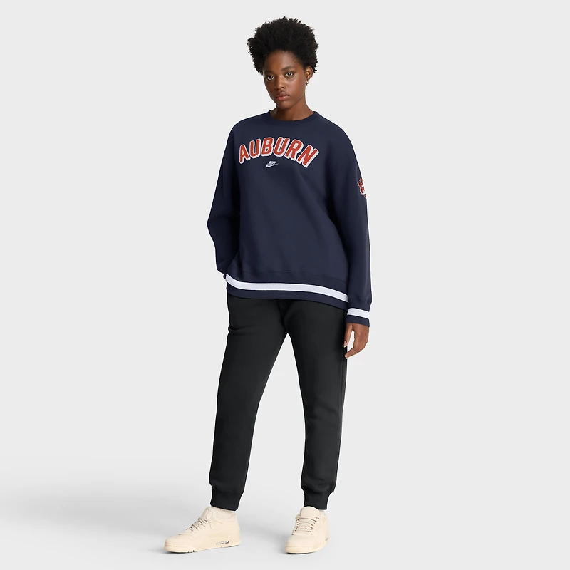 Sweat-shirt surdimensionné Nike Auburn Tigers Legacy Phoenix bleu marine pour femme