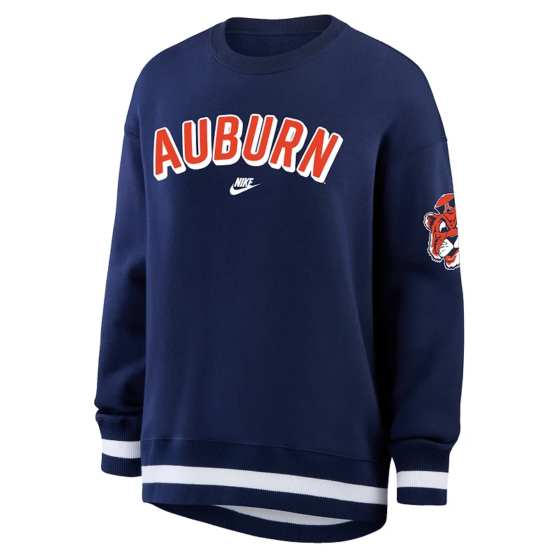 Women's Nike Navy Auburn Tigers Oversized Legacy Phoenix Sweatshirt