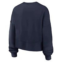 Women's Nike Navy Auburn Tigers Oversized Phoenix Arch Pullover Sweatshirt