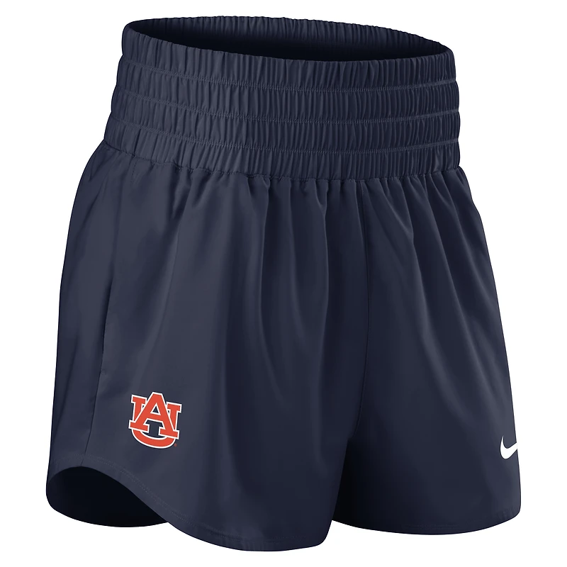 Women's Nike Navy Auburn Tigers Performance One Dri-FIT High-Rise Shorts