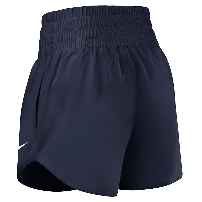 Women's Nike Navy Auburn Tigers Performance One Dri-FIT High-Rise Shorts