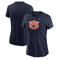 T-shirt Nike bleu marine Auburn Tigers avec logo principal pour femme