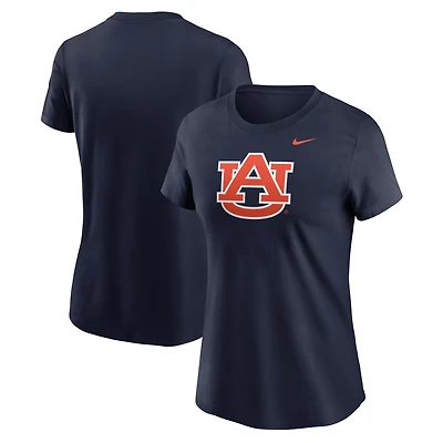 T-shirt Nike bleu marine Auburn Tigers avec logo principal pour femme