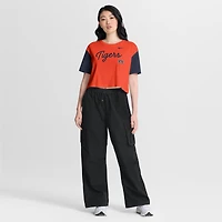 T-shirt court Nike Dri-FIT orange/bleu marine Auburn Tigers pour femme