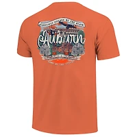 T-shirt confortable Orange Auburn Tigers pour femme avec inscription Campus Scene Drawing
