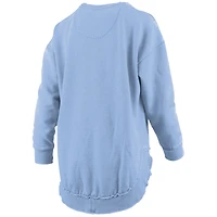 Sweat-shirt en polaire poncho bleu clair Auburn Tigers Pressbox pour femme