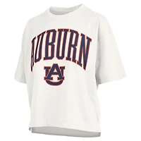 Women's Pressbox  White Auburn Tigers Nelson T-Shirt