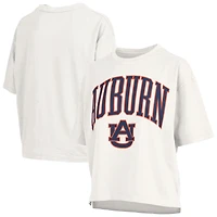 Women's Pressbox  White Auburn Tigers Nelson T-Shirt