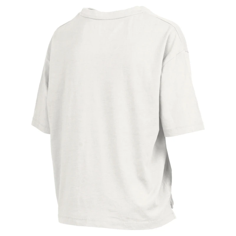 T-shirt oversize en jersey flammé blanc Pressbox pour femme, Auburn Tigers, grande taille, Nelson Motley Crew