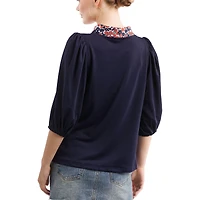 Haut Eliza bleu marine Auburn Tigers Tailgate Collection pour femme de Smith & Quinn