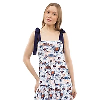 Women's Smith & Quinn  Navy Auburn Tigers Tied Shoulder Tiered Maxi Dress