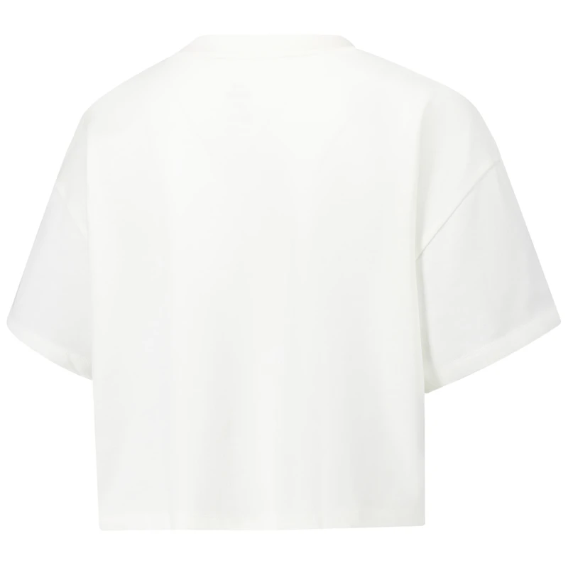 Women's Under Armour Cream Auburn Tigers Iconic Heavyweight Soft Boxy Cropped T-Shirt