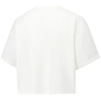 Women's Under Armour Cream Auburn Tigers Iconic Heavyweight Soft Boxy Cropped T-Shirt