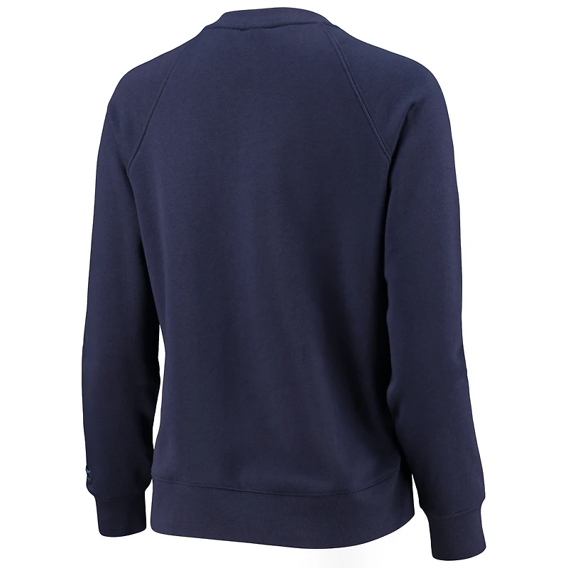 Under Armour Navy Auburn Tigers All Day Fleece Raglan Pullover Sweatshirt pour femme