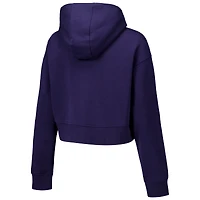 Sweat à capuche court et demi-zippé Under Armour Auburn Tigers Inline Modest pour femme, bleu marine