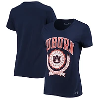 T-shirt Under Armour Navy Auburn Tigers pour femme