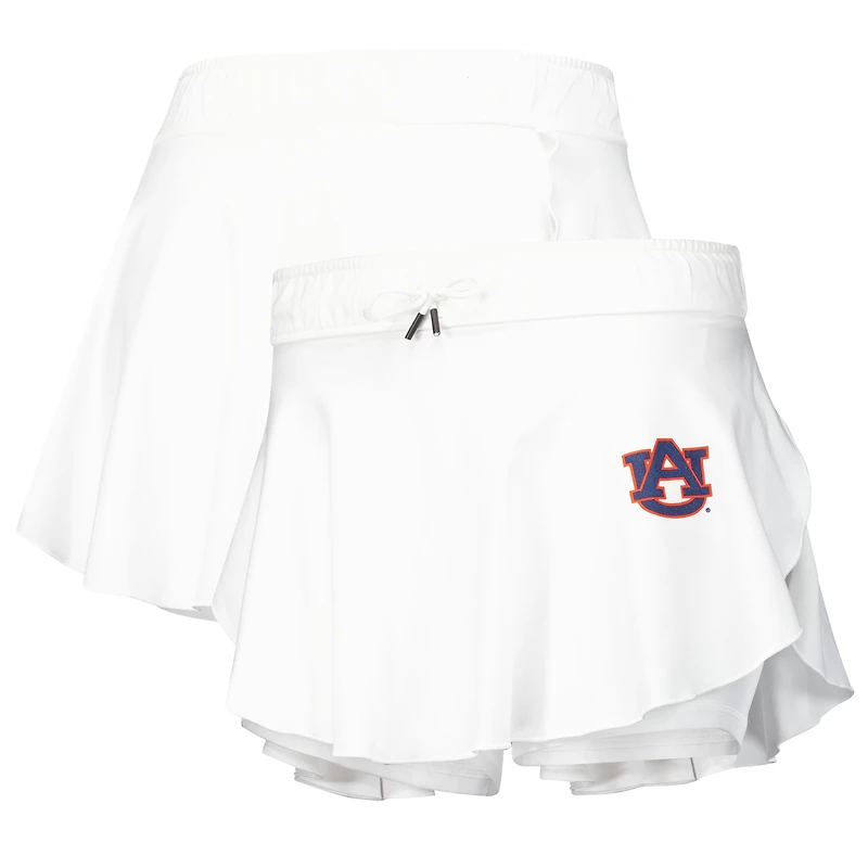 Jupe-short souple Under Armour Gameday Split pour femme Auburn Tigers blanche