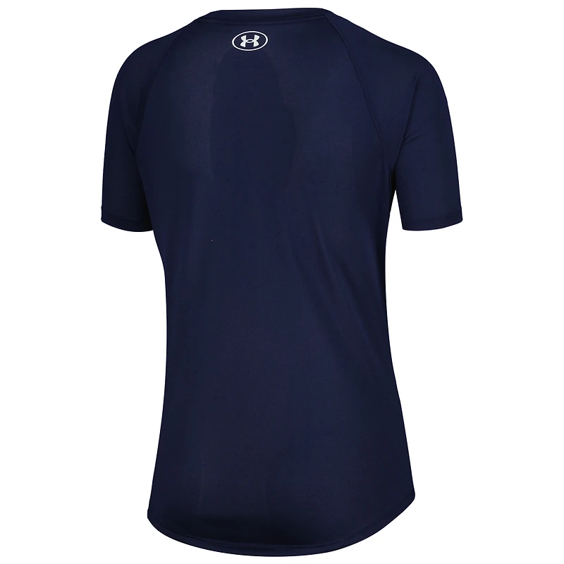 T-shirt Under Armour Gameday Pinstripe raglan blanc pour femme