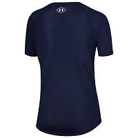 T-shirt Under Armour Gameday Pinstripe raglan blanc pour femme