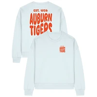 Women's Uscape Apparel  White Auburn Tigers Cloud Sweatshirt
