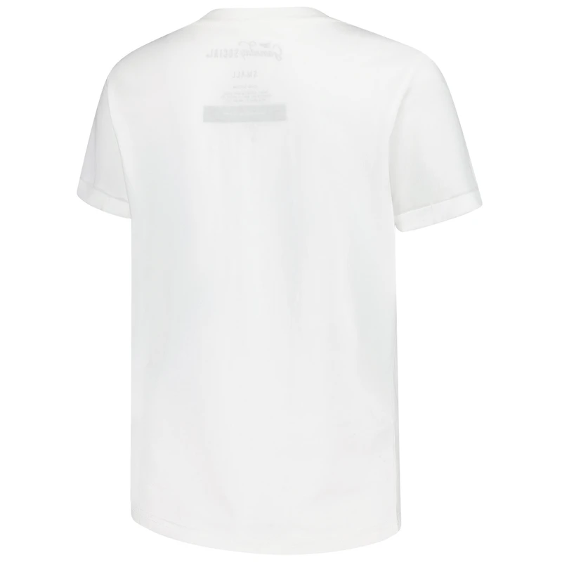 T-shirt pour femme avec inscription en perles cousues à la main White Auburn Tigers